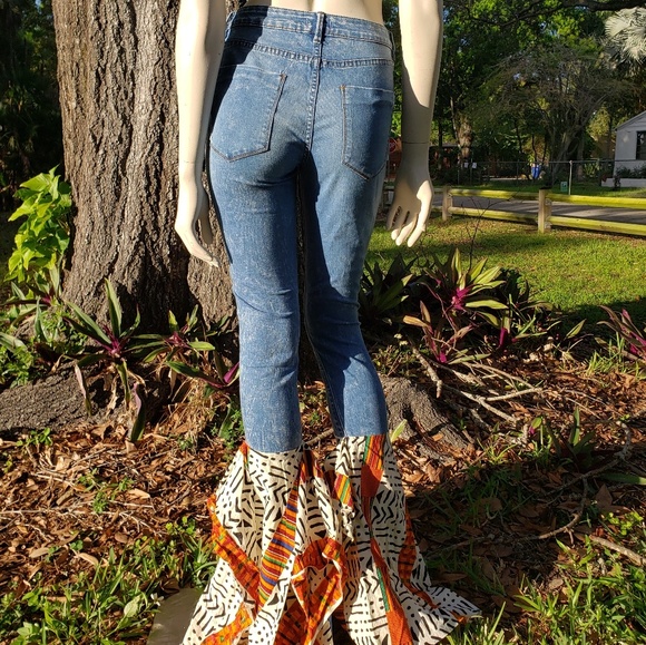 SOLD Repurposed Denim into Bell Bottoms - Picture 2 of 7